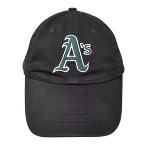 BD&A Oakland Athletics Baseball Cap Black Green Strapback Hat OS Embroidered